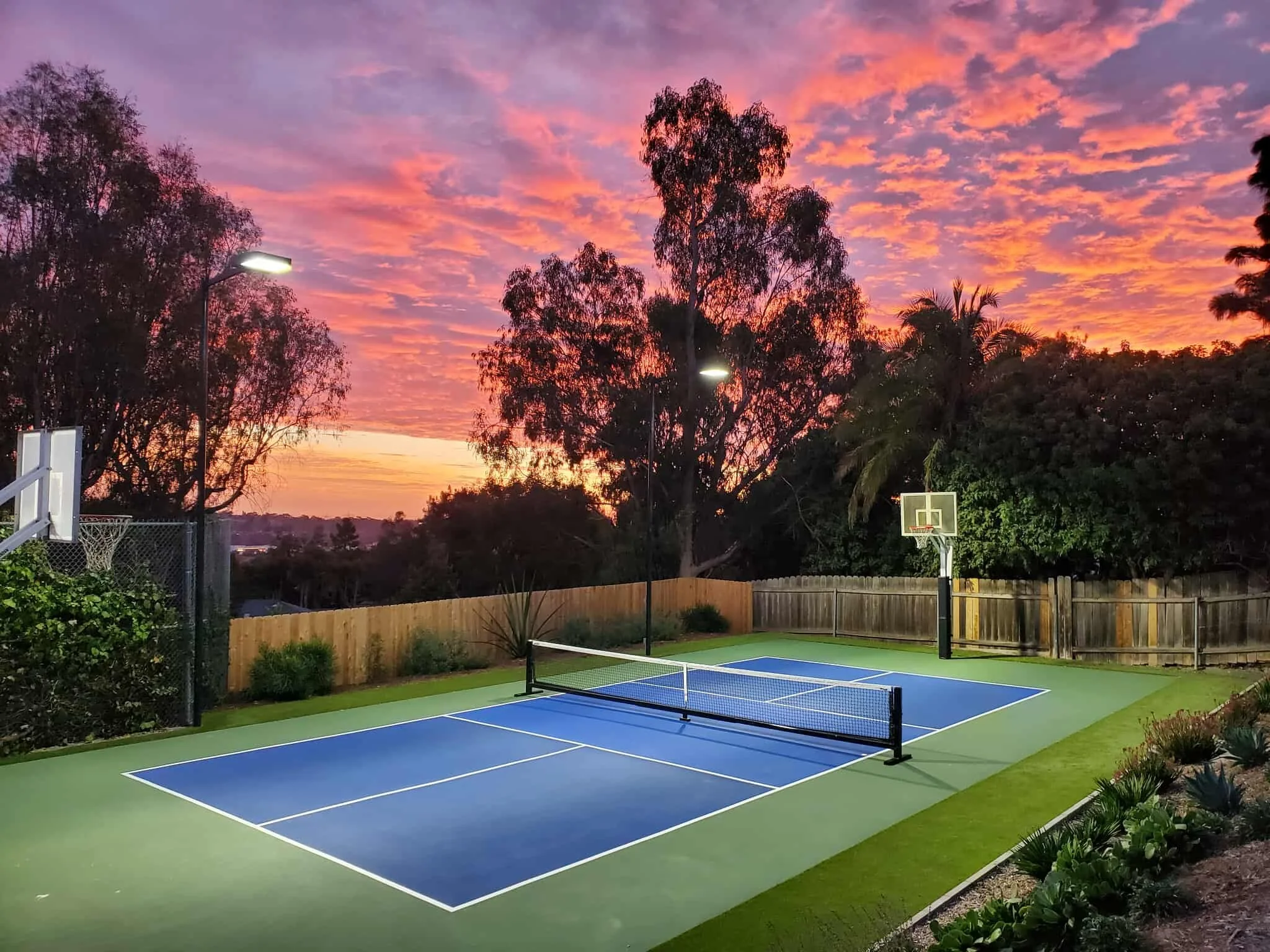 Backyard court in Herriman, UT